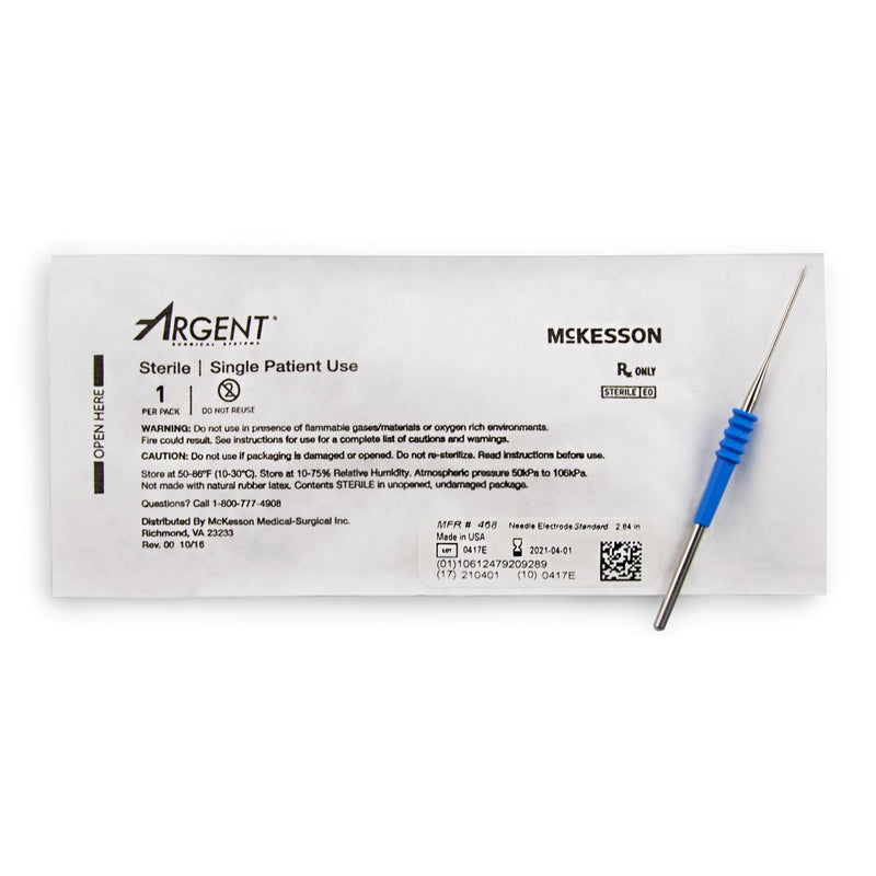 Needle Electrode McKesson Argent Stainless Steel Sterile Needle Tip Disposable 