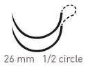 SUTURE POLYPROP SZ 1 14CM26MM DIAMOND PT 1/2C 12/BX
