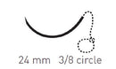 SUTURE MONODERM 2-0 30CM24MM REV CUT UNI 3/8C 12/BX