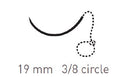SUTURE MONODERM 3-0 20CM19MM REV CUT UNI 3/8C 12/BX
