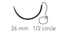 SUTURE PDO SZ 2-0 30CM26MM DIAMOND PT 1/2C 12/BX