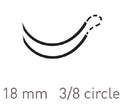 SUTURE MONODERM 3-0 3.5CM18MM DIAMOND PT 3/8C 12/BX