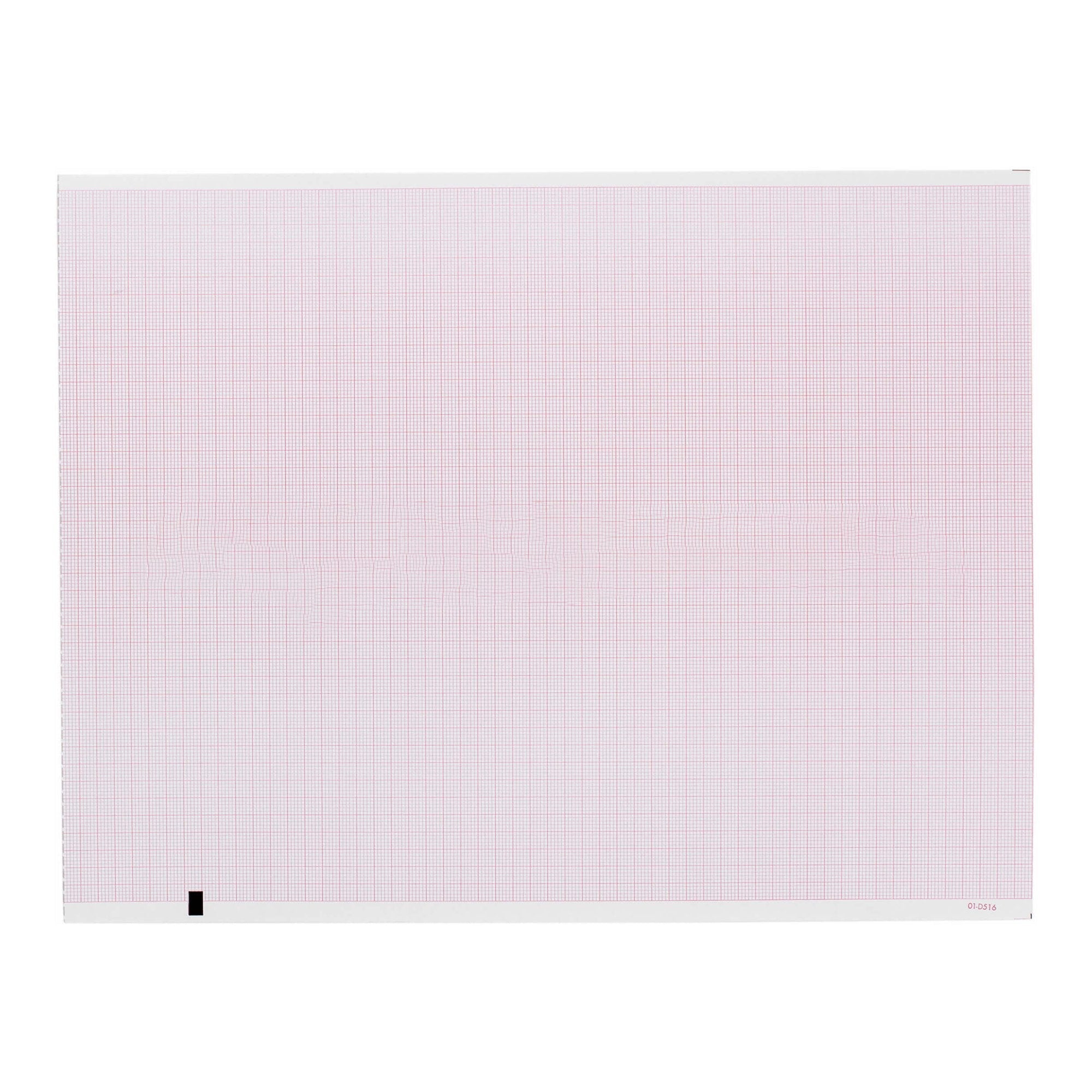 Precision Charts Recording Chart Paper Mortara Z-Fold Red Grid (12/BX) 