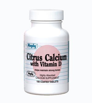 Rugby Cholecalciferol / Calcium Citrate Joint Health Supplement (Bottle of 100)