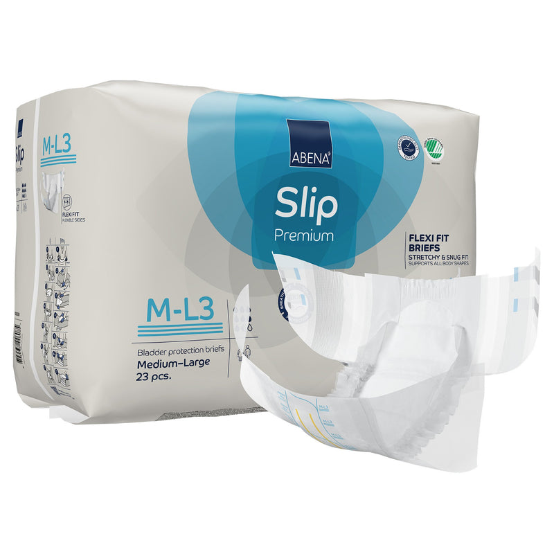 Abena Slip Premium Flexi Fit Incontinence Briefs, M-L3 (Case of 92)