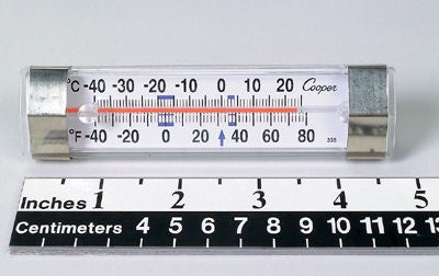 Horizontal Refrigerator / Freezer Thermometer (Each)