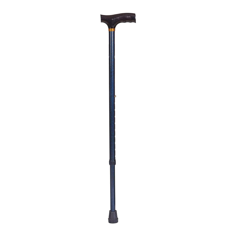 DMI Lightweight Adjustable T-Handle Cane, Blue, 31 – 40 Inch Height (Each)