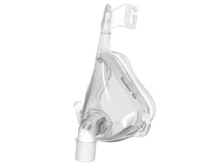 CPAP Mask Kit CPAP Mask Kit Quattro Air for Her Full Face Style X-Small Cushion Adult 