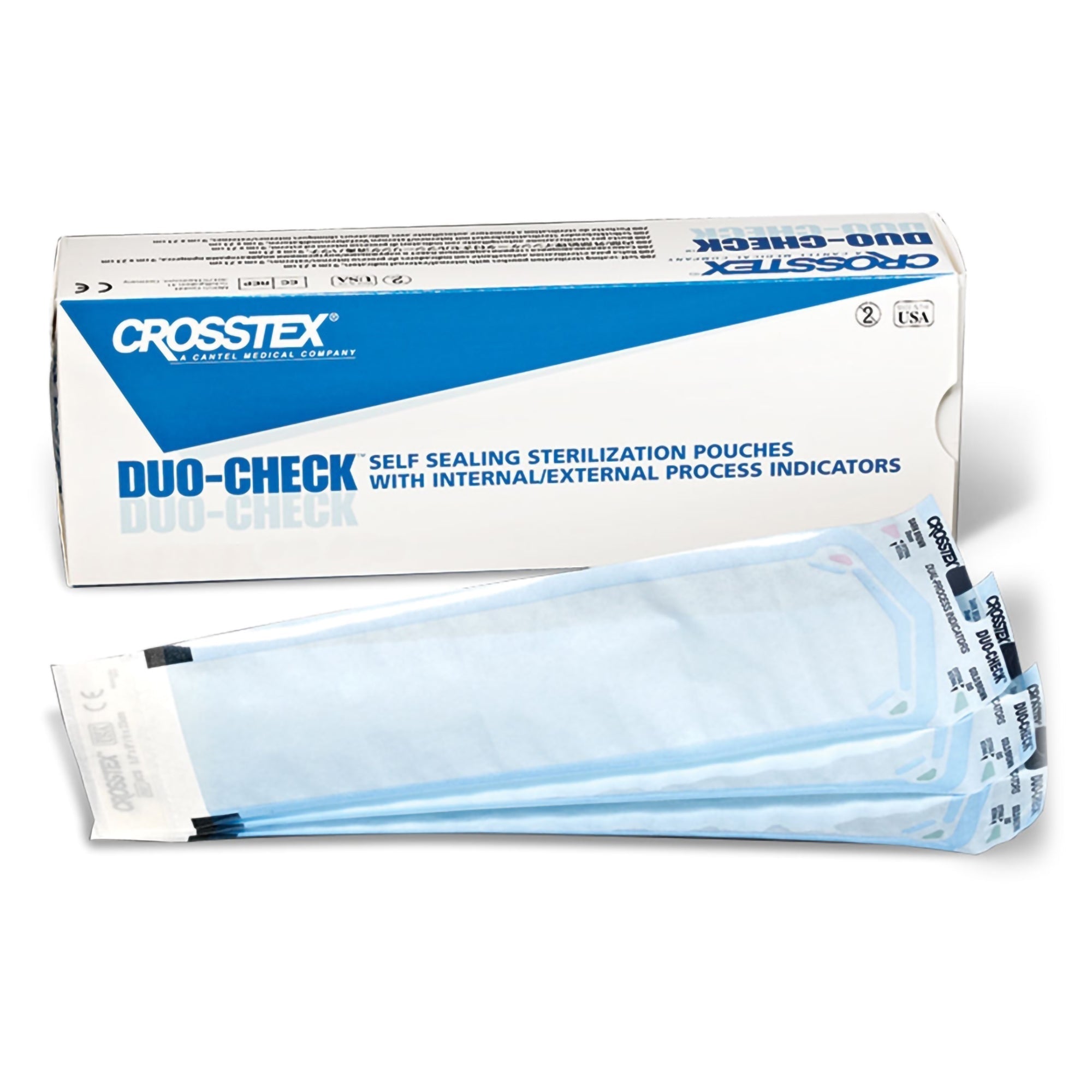 SPS Medical Supply Duo-Check Sterilization Pouch, 8 x 16 Inch (1000/CS) 