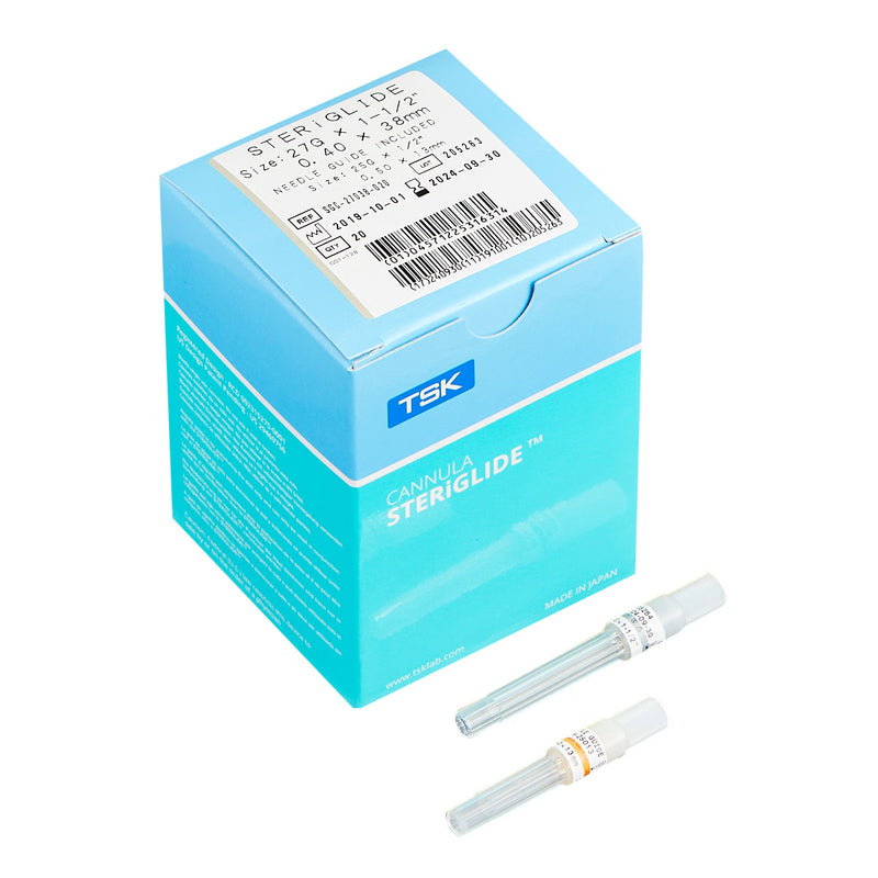 Aesthetic Microcannula SteriGlide 1-1/2 Inch Length 27 Gauge Regular Wall Without Safety (Box of 20)
