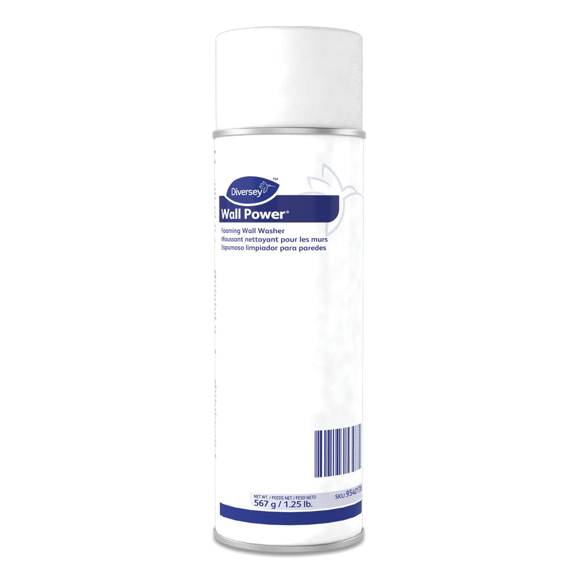Surface Cleaner Diversey Wall Power Alcohol Based Aerosol Spray Foaming 20 oz. Can Floral Scent NonSterile 