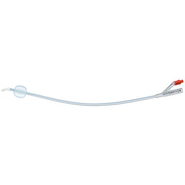 Foley Catheter Rusch 2-Way Coude Tip 5 cc Balloon 12 Fr. Silicone 