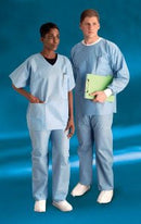 SCRUB PANTS ELASTIC WAIST SMSLG BLUE 60/CS