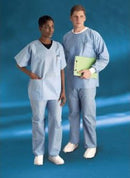 SCRUB PANTS ELASTIC WAIST SMSXL BLUE 60/CS