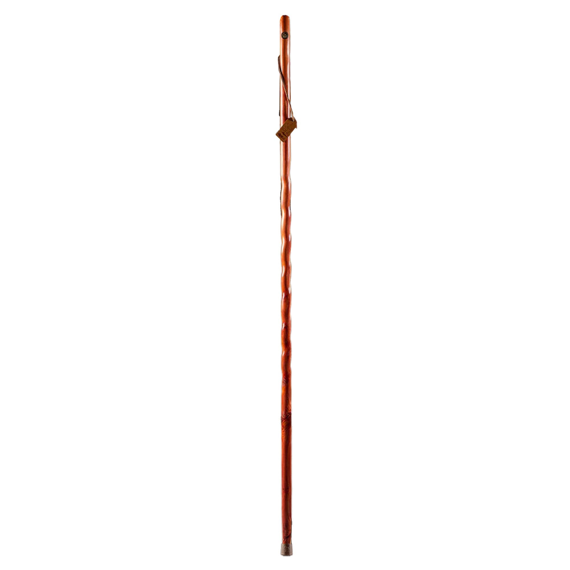 Mabis Healthcare Brazos Twisted Cedar Backpacker Handcrafted Walking Stick, 58-Inch 
