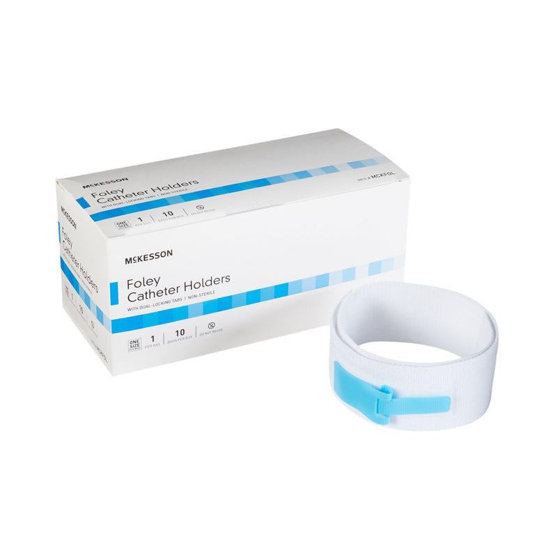McKesson Foley Catheter Holder Leg Strap With Dual-Locking Tabs, 2 x 24 Inch (Case of 100)