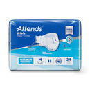 Attends Briefs, Adult, Medium, Heavy Absorbency, Disposable, White (Case of 96)