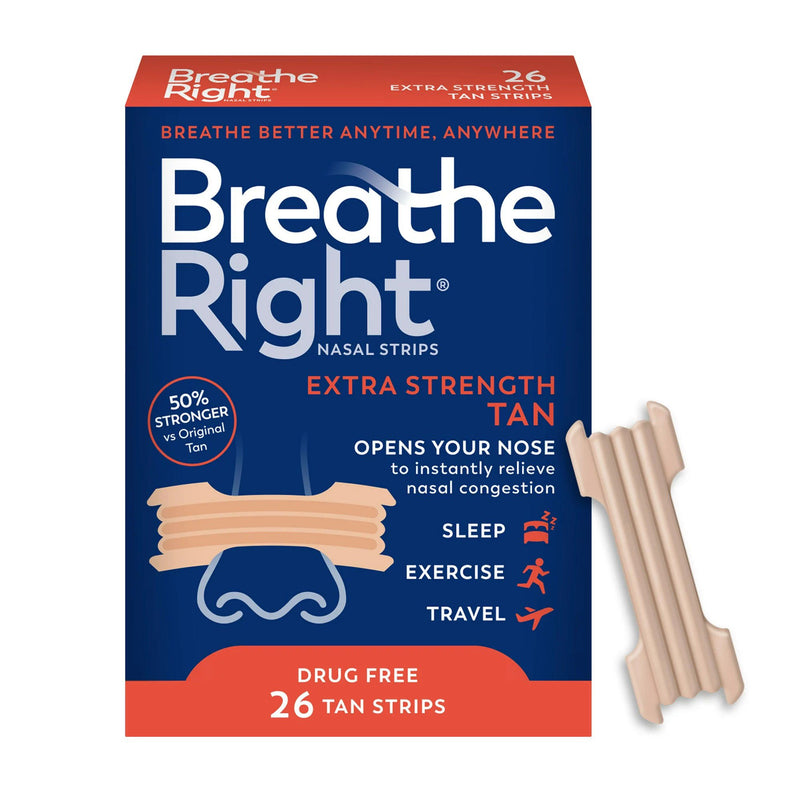 Breathe Right Nasal Strips, Extra Strength (Box of 26)