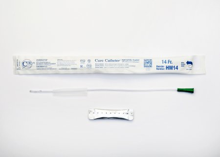 CATHETER HYDROPHILIC MALE SNGL16IN 14FR STR TIP 30/BX10BX/CS