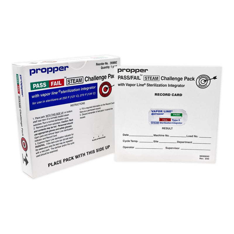 Pass/Fail Sterilization Indicator Challenge Pack (Case of 20)