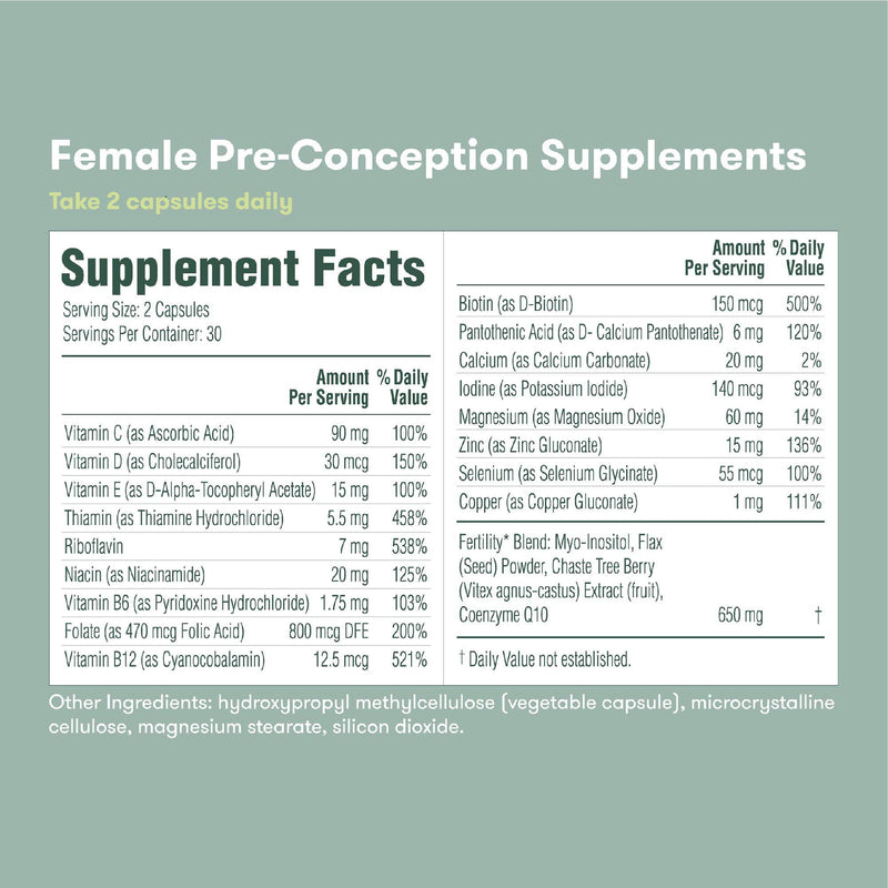 Frida Fertility Pre-Conception Supplement (60/BT)