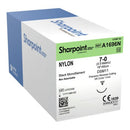 SUTURE NYLON MONO SIZE 7-018IN/45CM 3/8 CIRC 12/BX