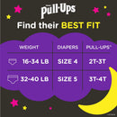 Huggies Pull-Ups Night-Time Training Pants for Girls, 3T to 4T (60/PK)