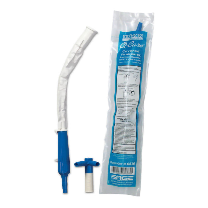 Q•CARE Suction Handle and Covered Yankauer with Y-Connector (Case of 60 Kits)