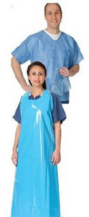 SCRUB TOP SHORT SLEEVE VNECKSMS LG BLUE 60/CS