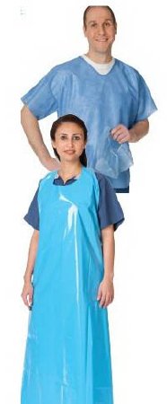 SCRUB TOP SHORT SLEEVE VNECKSMS LG BLUE 60/CS