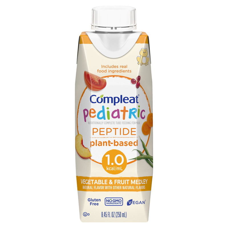 Compleat Pediatric Peptide Plant-Based Tube Feed Formula, 8.45-ounce carton (Case of 24)