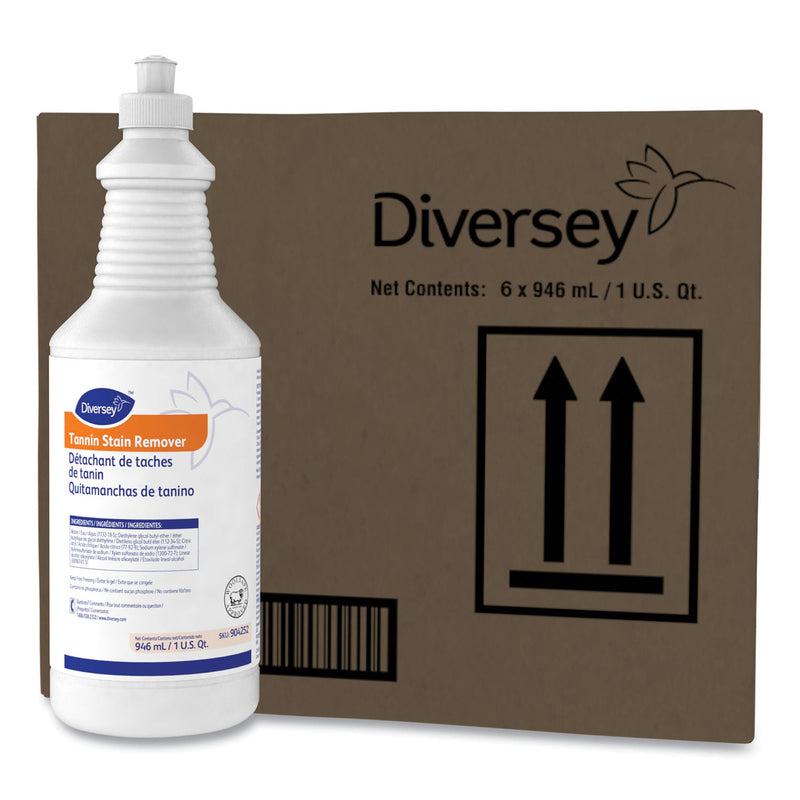 Carpet Stain Remover Diversey Tannin Liquid 32 oz. Bottle Fruity Scent Manul Squeeze (Case of 6)