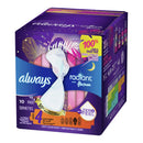 Always Radiant Overnight Pads, Size 4 (Box of 10)