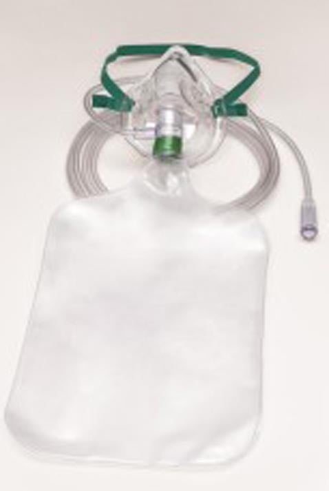 NonRebreather Oxygen Mask Salter Labs Elongated Style Pediatric Adjustable Head Strap