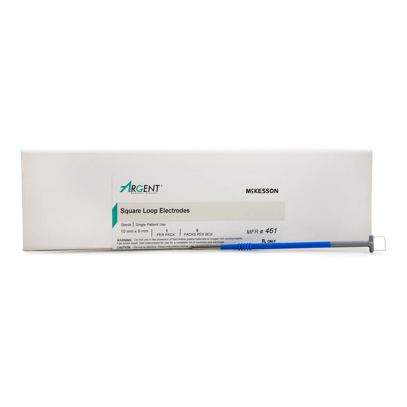 LEEP/LLETZ Electrode McKesson Argent Tungsten Wire Sterile 8 X 10 mm Square Loop Tip Disposable 