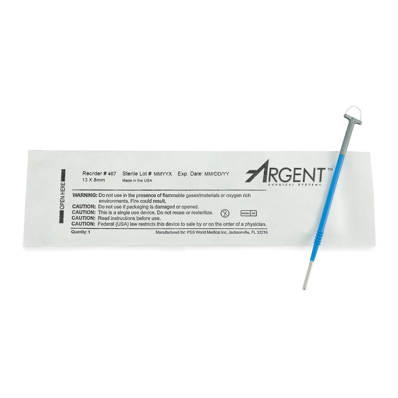 LEEP/LLETZ Electrode McKesson Argent Tungsten Wire Sterile 8 X 13 mm Loop Tip Disposable 