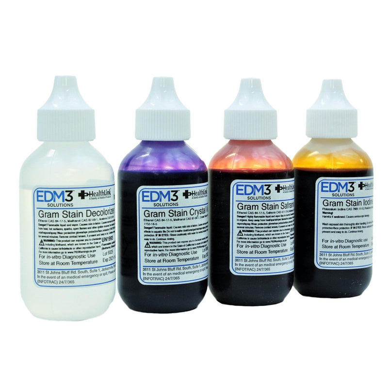 EDM 3 LLC Gram Stain Set 4 X 2 oz. (4/ST)