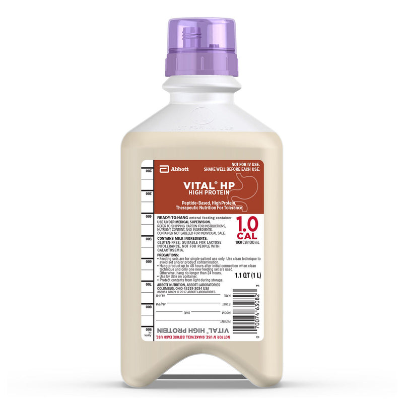 Oral Supplement Vital HP Unflavored Liquid 33.8 oz. Bottle (Case of 8)