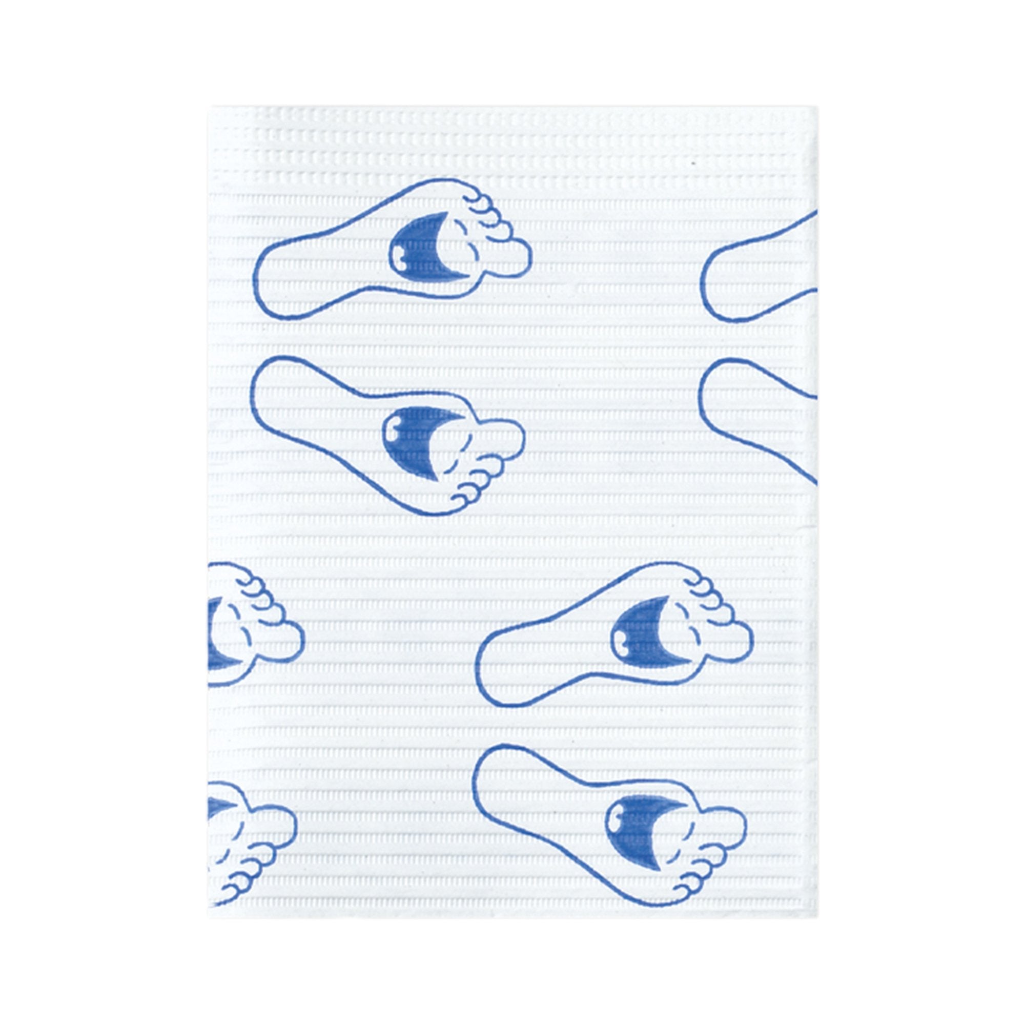 Procedure Towel PolyBack 13 W X 19 L Inch Happy Feet Print NonSterile 