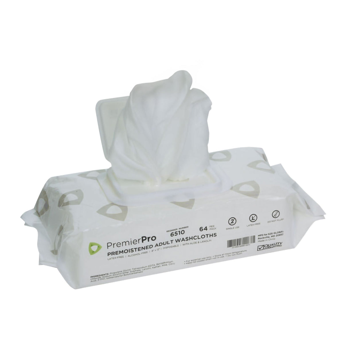 Personal Cleansing Wipe PremierPro Soft Pack Fresh Scent 64 Count (Case of 512)