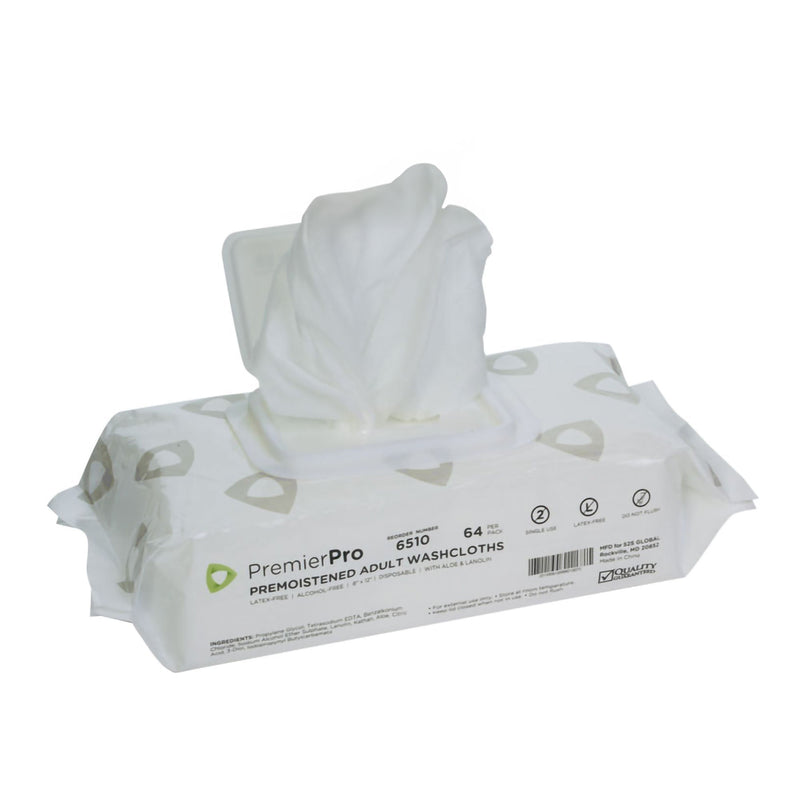 Personal Cleansing Wipe PremierPro Soft Pack Fresh Scent 64 Count (Case of 512) 