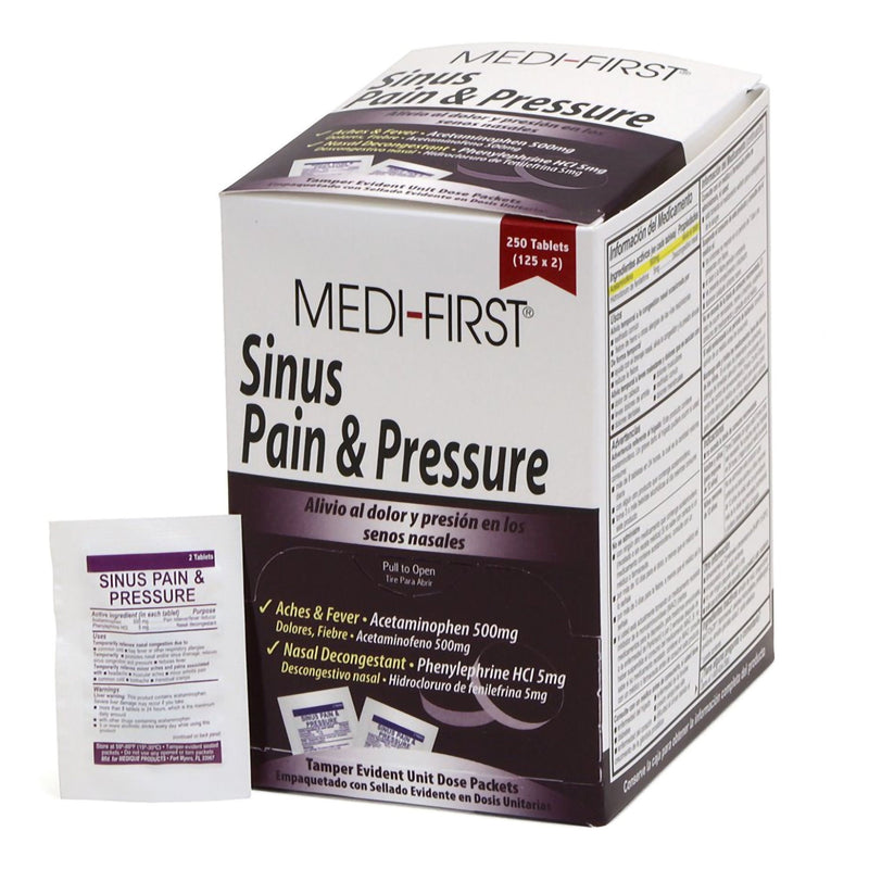 Medi-First Acetaminophen / Phenylephrine Sinus Relief (Box of 250)