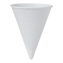 RJ Schinner Co Bare Paper Cone Drinking Cup, 4-ounce Capacity (5000/CS) 