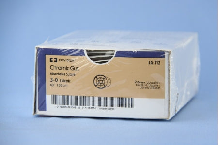 Absorbable Ligating Reel with Suture Covidien Chromic Gut Size 3-0 60 Inch Suture Monofilament 