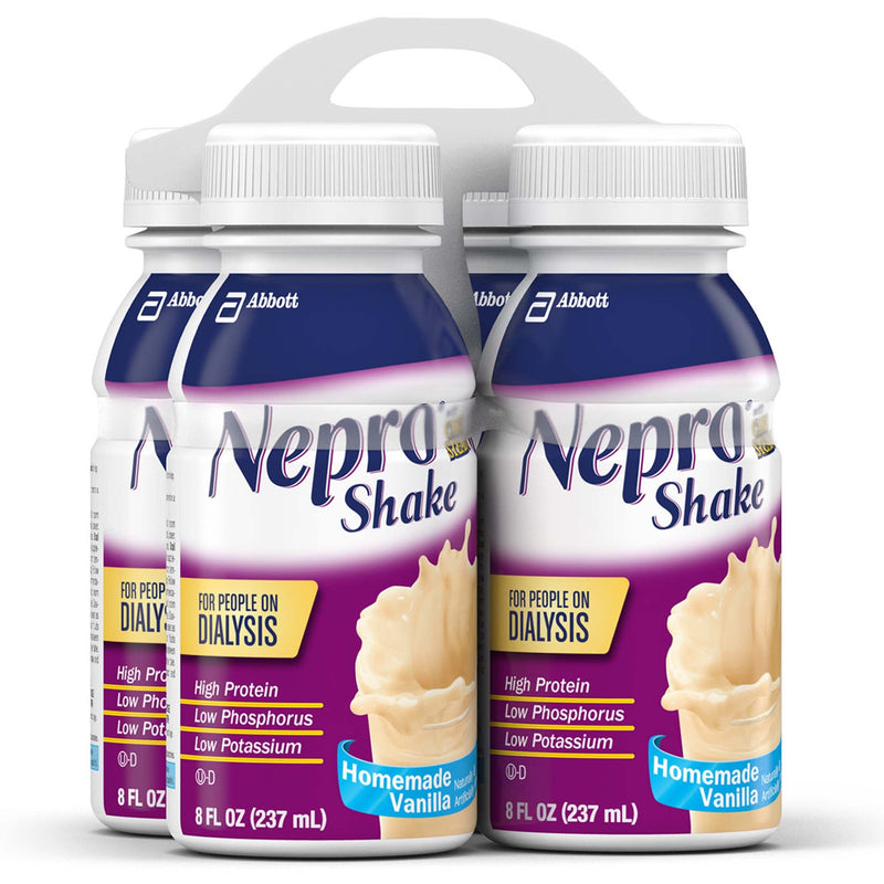Nepro with Carbsteady Vanilla Shake for People on Dialysis, 8-ounce bottle (Case of 16)