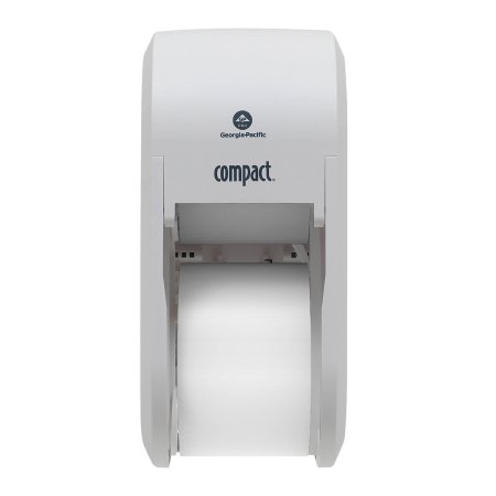 DISPENSER TISSUE DBL ROLLVERT WHT 1/CS (DROP)