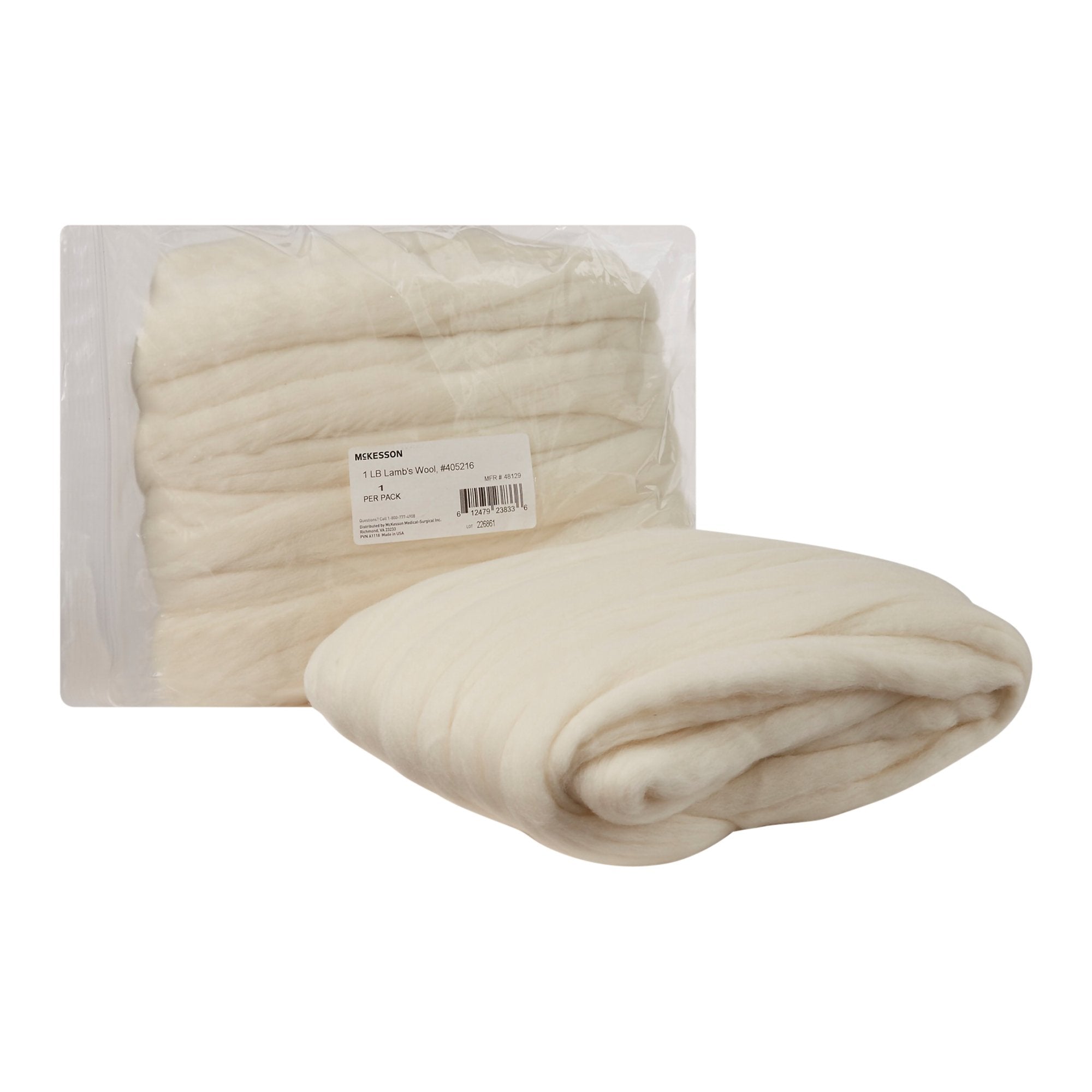 McKesson Brand McKesson Lamb's Wool, 1 lb. (12/CS) 