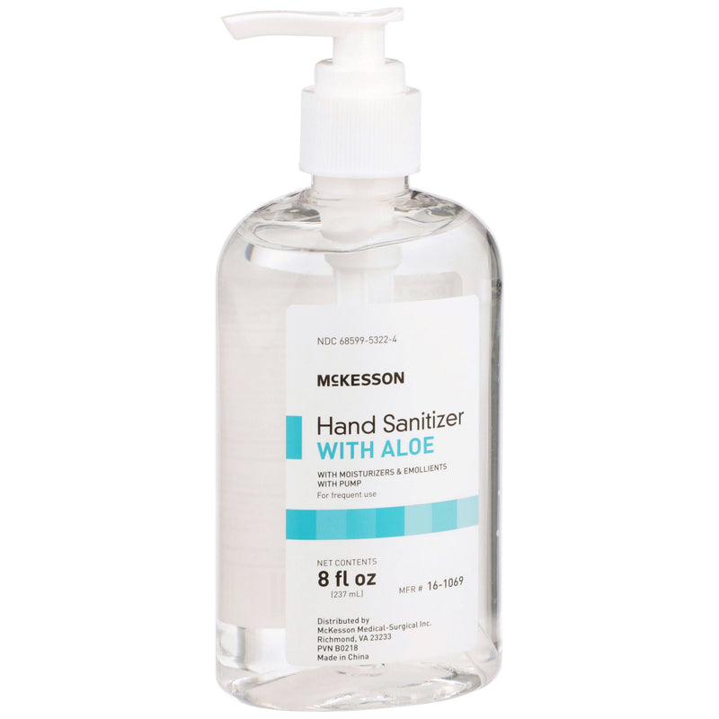 McKesson Gel Hand Sanitizer with Aloe, 8 oz. Pump Bottle (Case of 24)
