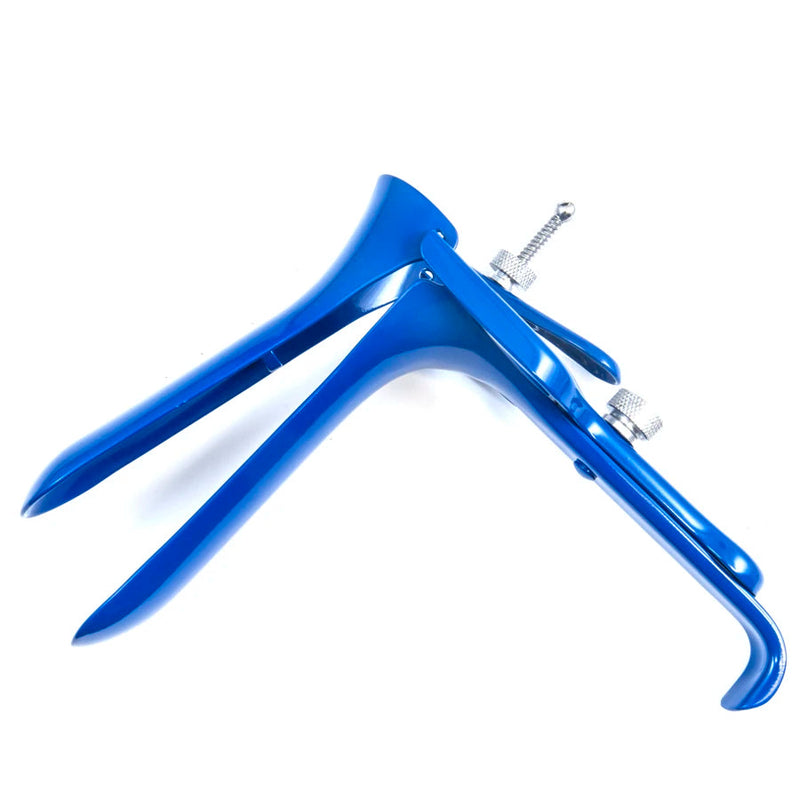Sklar Blue Electrosurgical Graves Vaginal Speculum - Medium, with Loops - 91-5012 