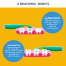 ISSA baby Soft Silicone Sonic Toothbrush, Bubble Blue Dino 